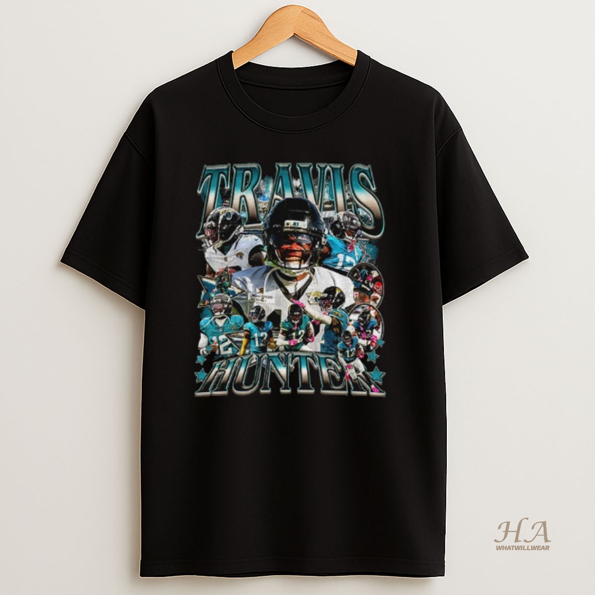 Official Travis Hunter Jacksonville Jaguars Football Graphic 2025 T Shirt