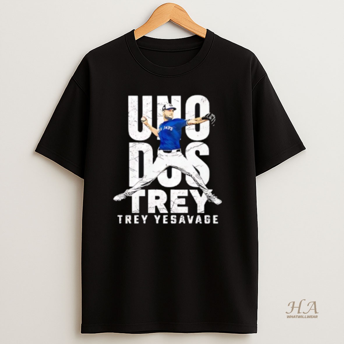 Official Trey Yesavage Toronto Blue Jays Uno Dos Trey T Shirt
