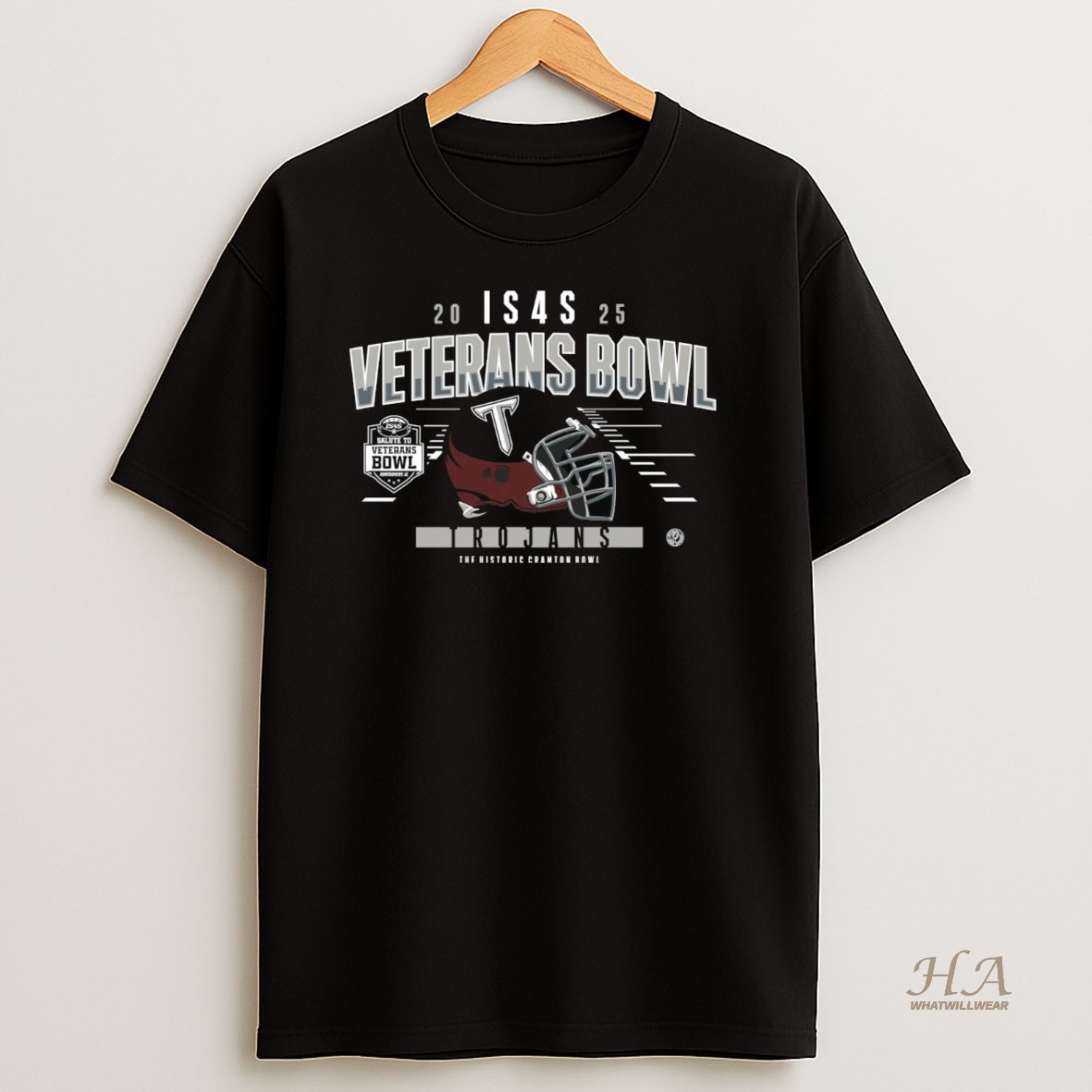 Official Troy Trojans 2025 Salute To Veterans Bowl Helmet Shirt