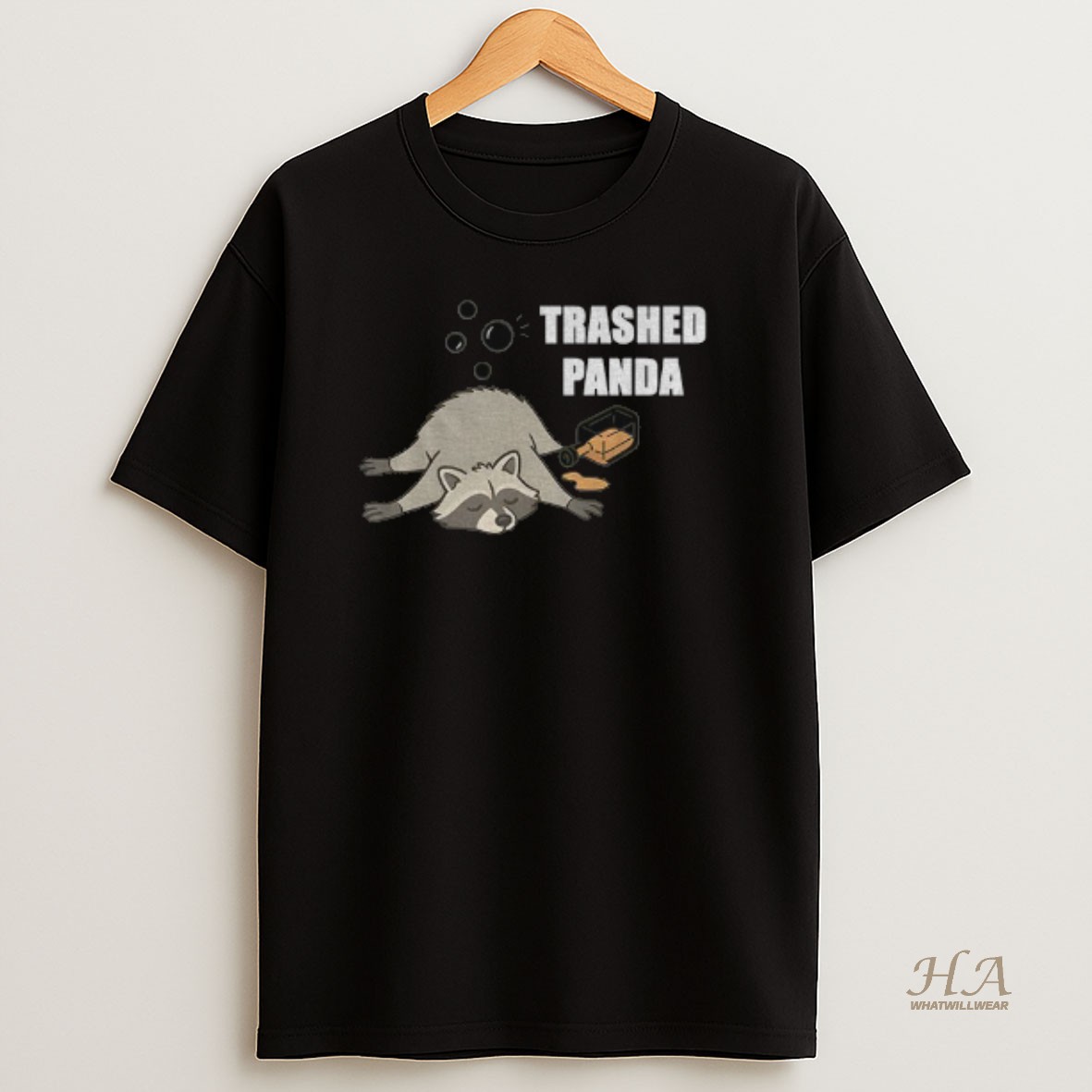 Official True Story Of Raccoon In Virginia Liquor Story Trashed Panda T Shirt