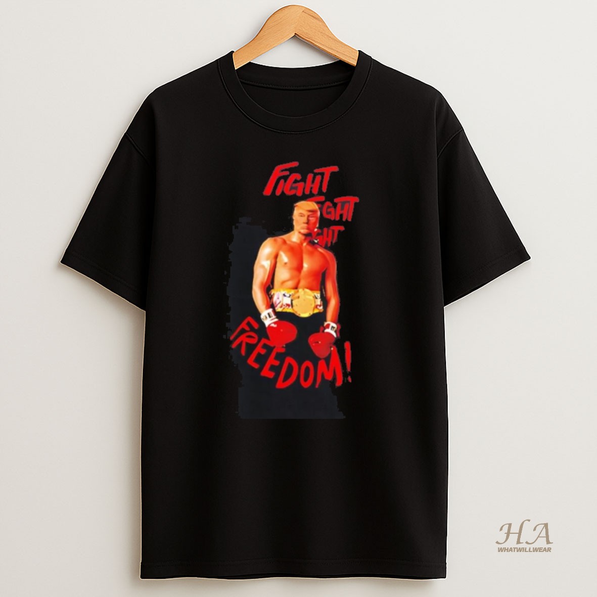 Official Trump Boxer Fight Fight For Freedom T Shirt