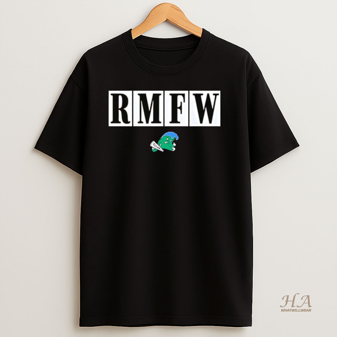 Official Tulane Coach Jon Sumrall Wearing Rmfw Roll Mother Fucker Wave T Shirt