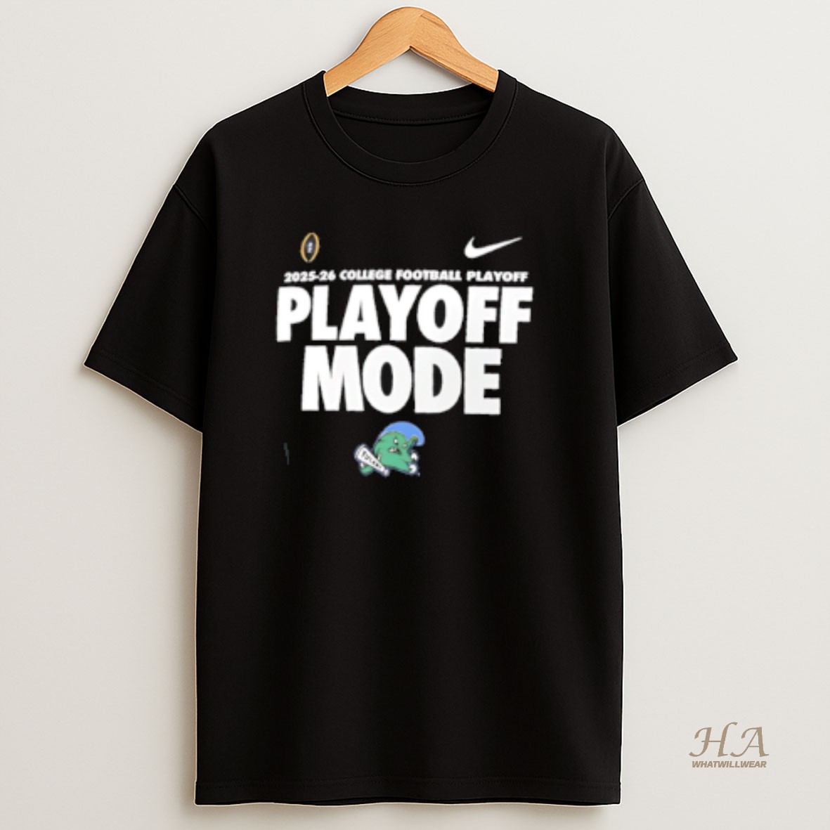 Official Tulane Green Wave 2025 26 Cfp Playoff Mode T Shirt