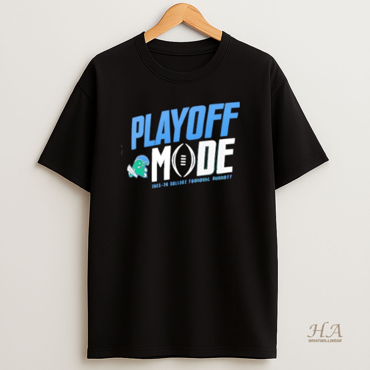 Official Tulane Green Wave 2025 26 College Football Playoff Mode Pass Protection Shirt