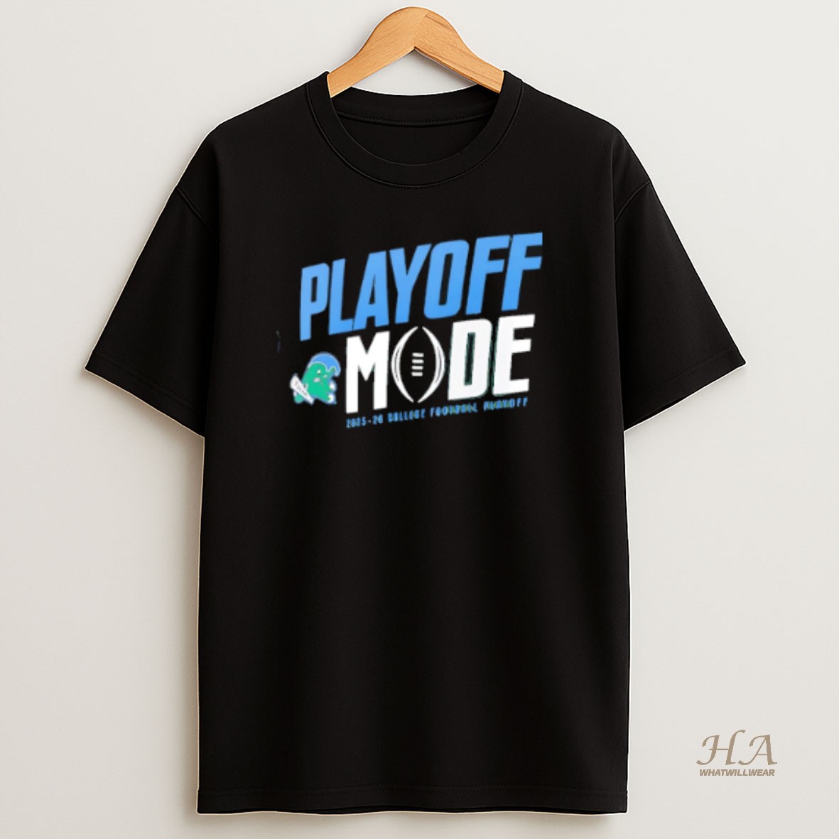 Official Tulane Green Wave 2025 26 College Football Playoff Mode Pass Protection T Shirt