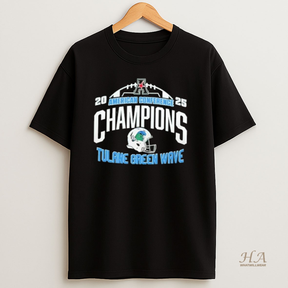 Official Tulane Green Wave 2025 Aac Football Champions Limited Edition Shirt
