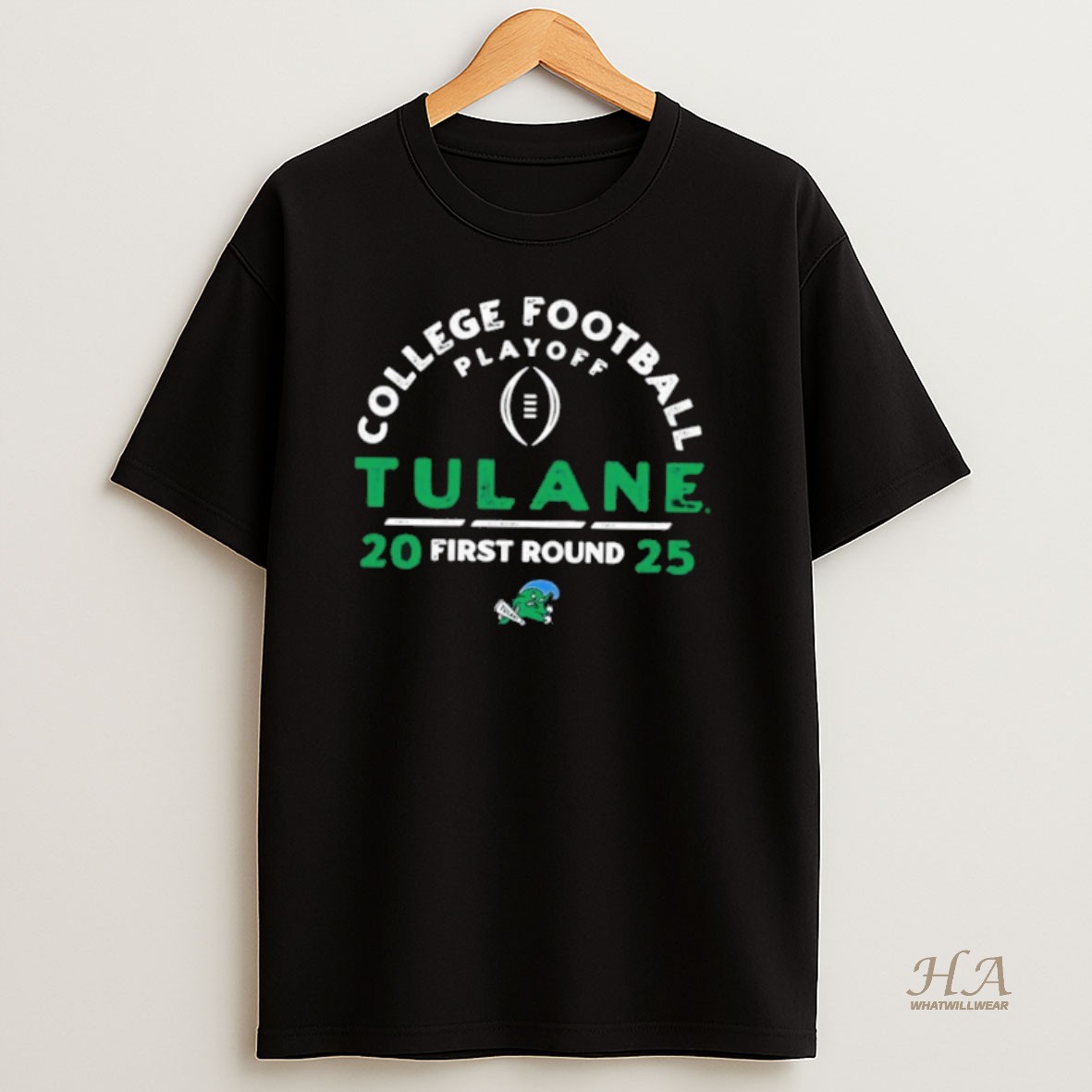 Official Tulane Green Wave 2025 College Football Playoff First Round Retro Shirt