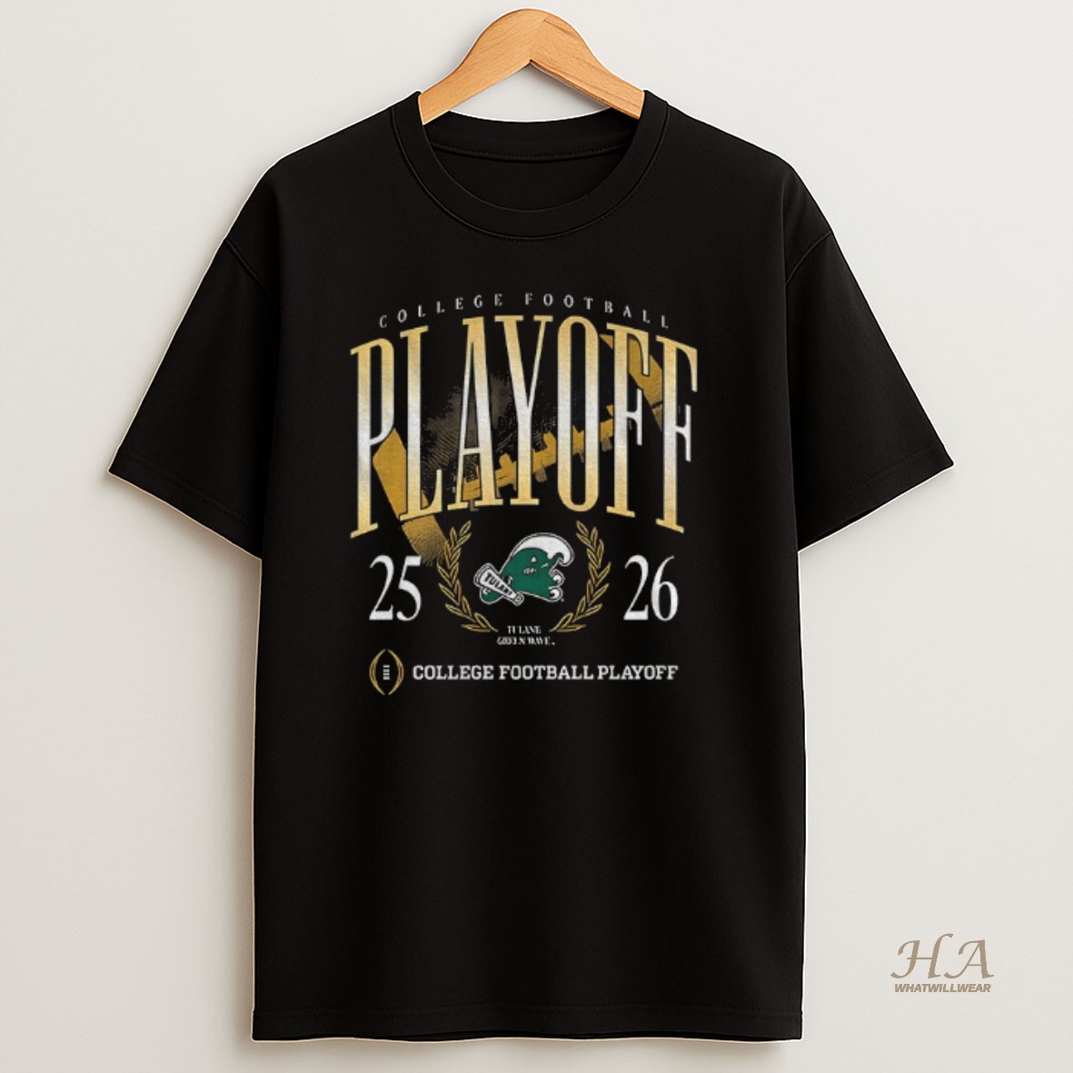 Official Tulane Green Wave College Football Playoff 2025 2026 Game Day T Shirt