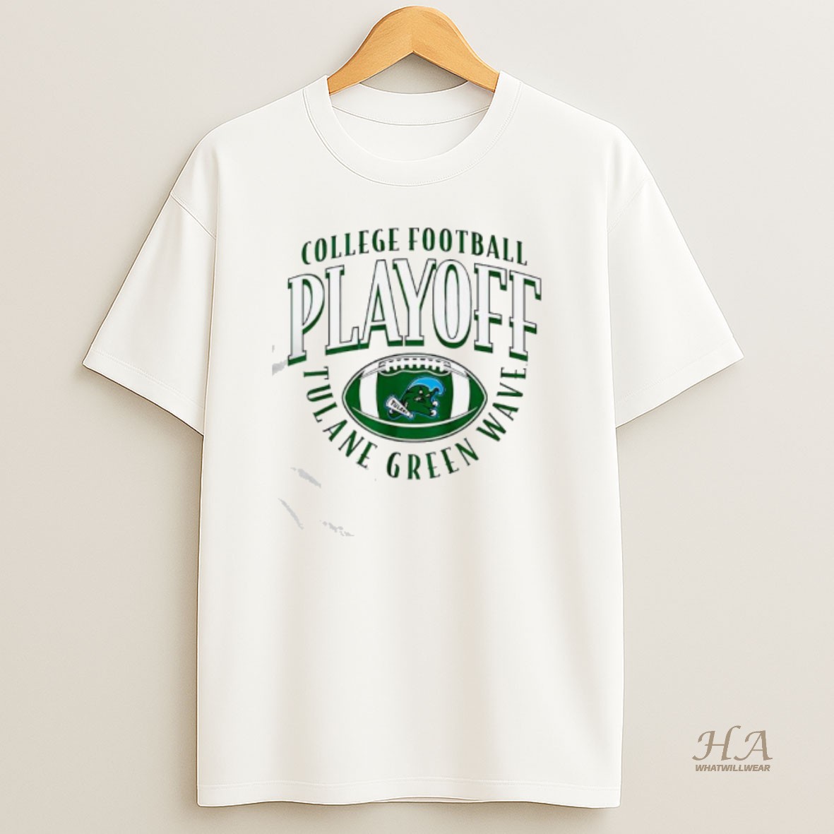 Official Tulane Green Wave Football 2025 Cfp Curve T Shirt