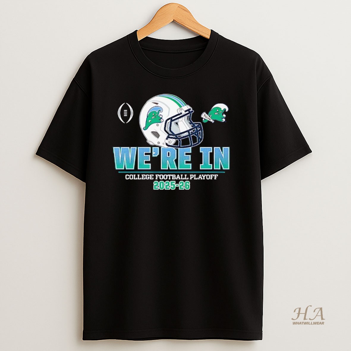 Official Tulane Green Wave Were In College Football Playoff 2026 Shirt