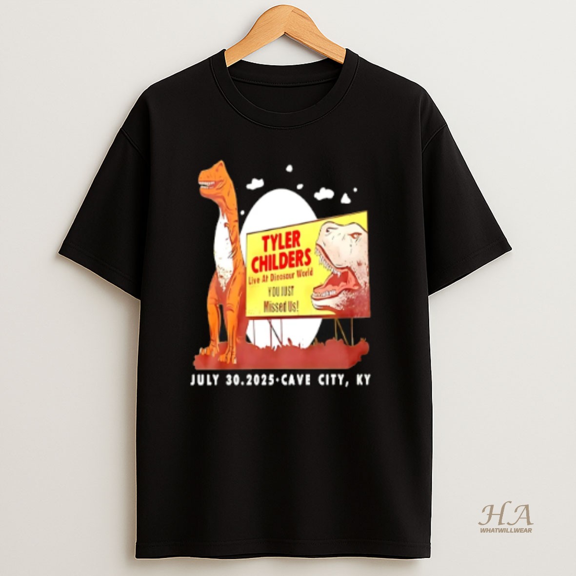 Official Tyler Childers Live At Dinosaur World Cave City T Shirt