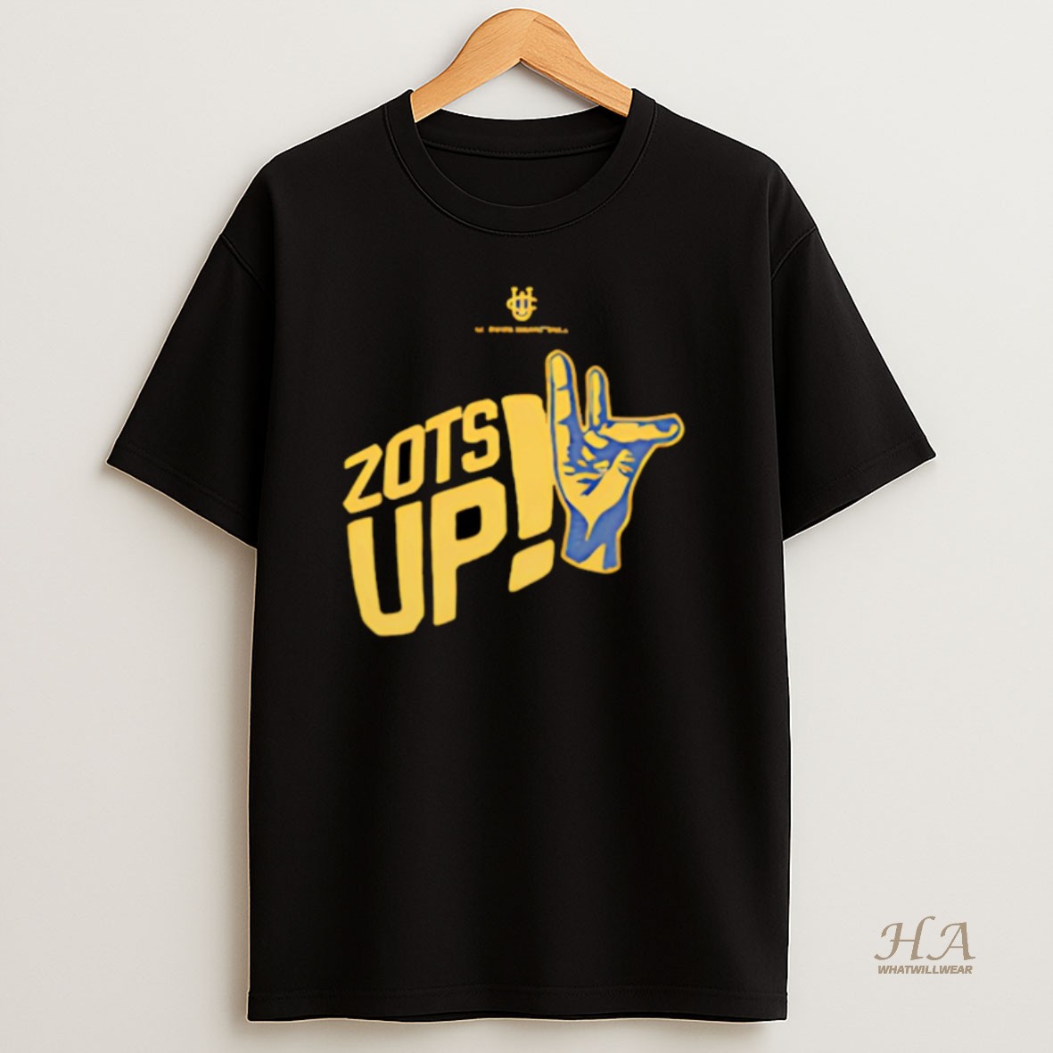 Official Uci Mens Basketball Zots Up Hand Christmas Shirt