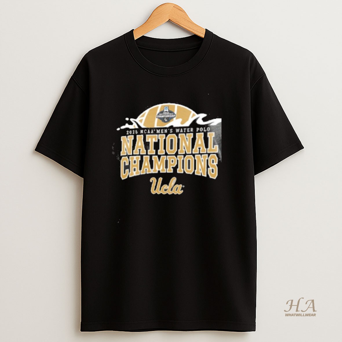 Official Ucla Bruins 2025 Ncaa Mens Water Polo National Champions 2 Sided T Shirt