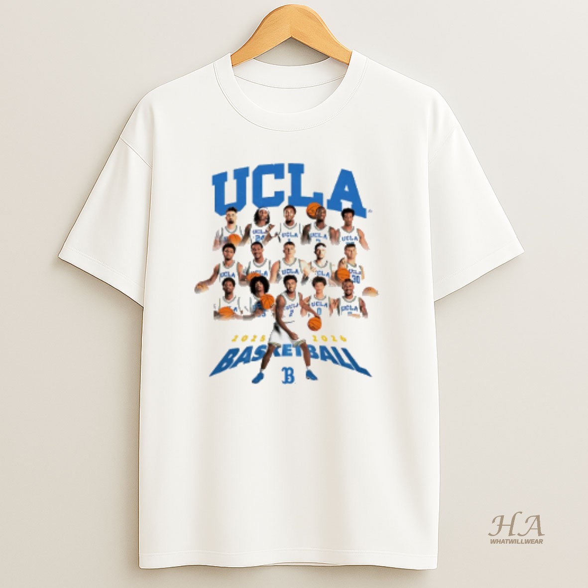 Official Ucla Mens Basketball 2025 2026 Team Collage T Shirt