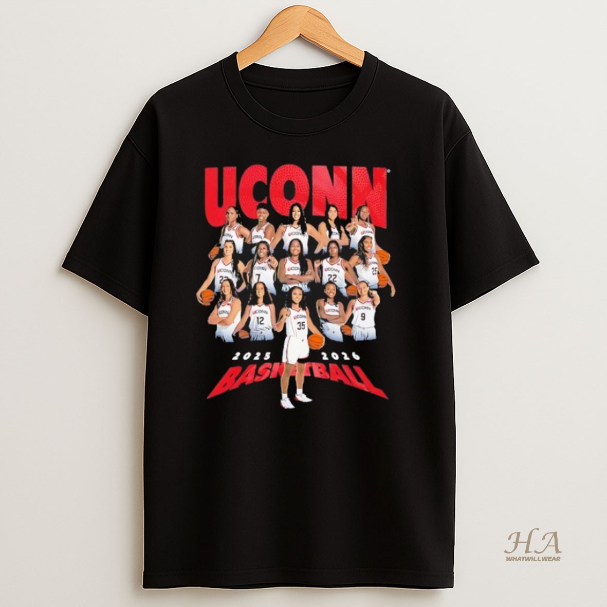 Official Uconn Huskies Basketball 2025 2026 Graphic Shirt