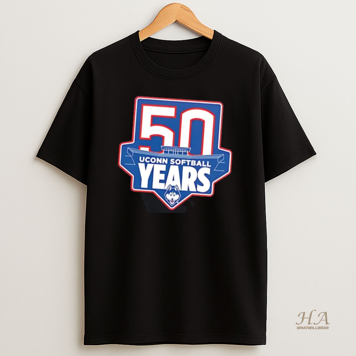 Official Uconn Huskies Softball 50 Years Stadium T Shirt