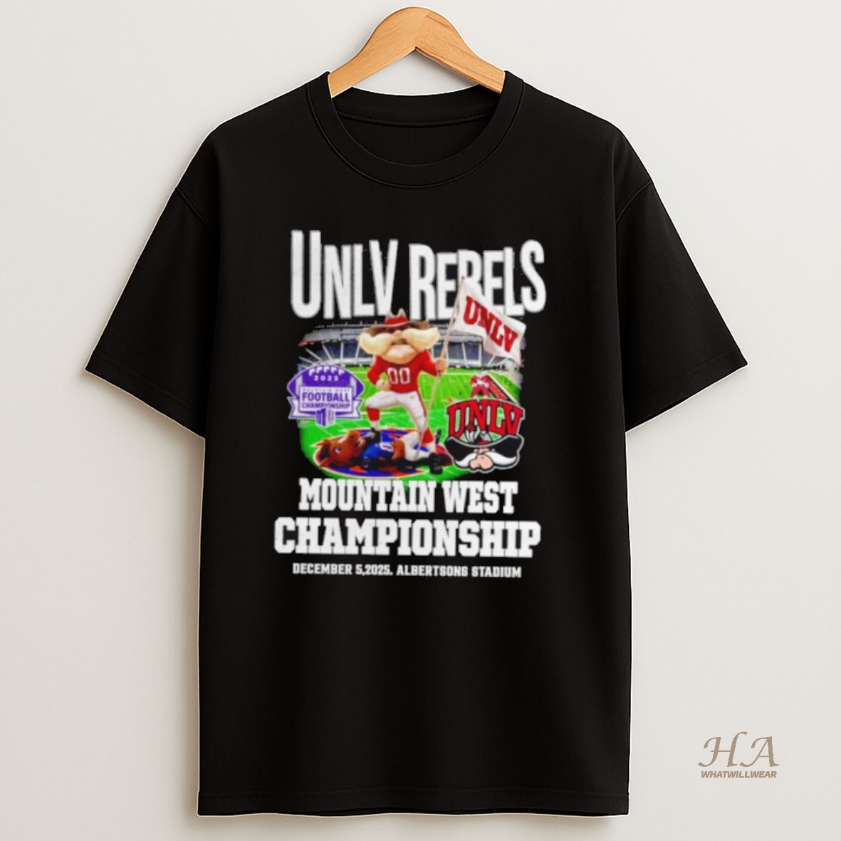 Official Unlv Rebels 2025 Winner Mountain West Conference Championship T Shirt