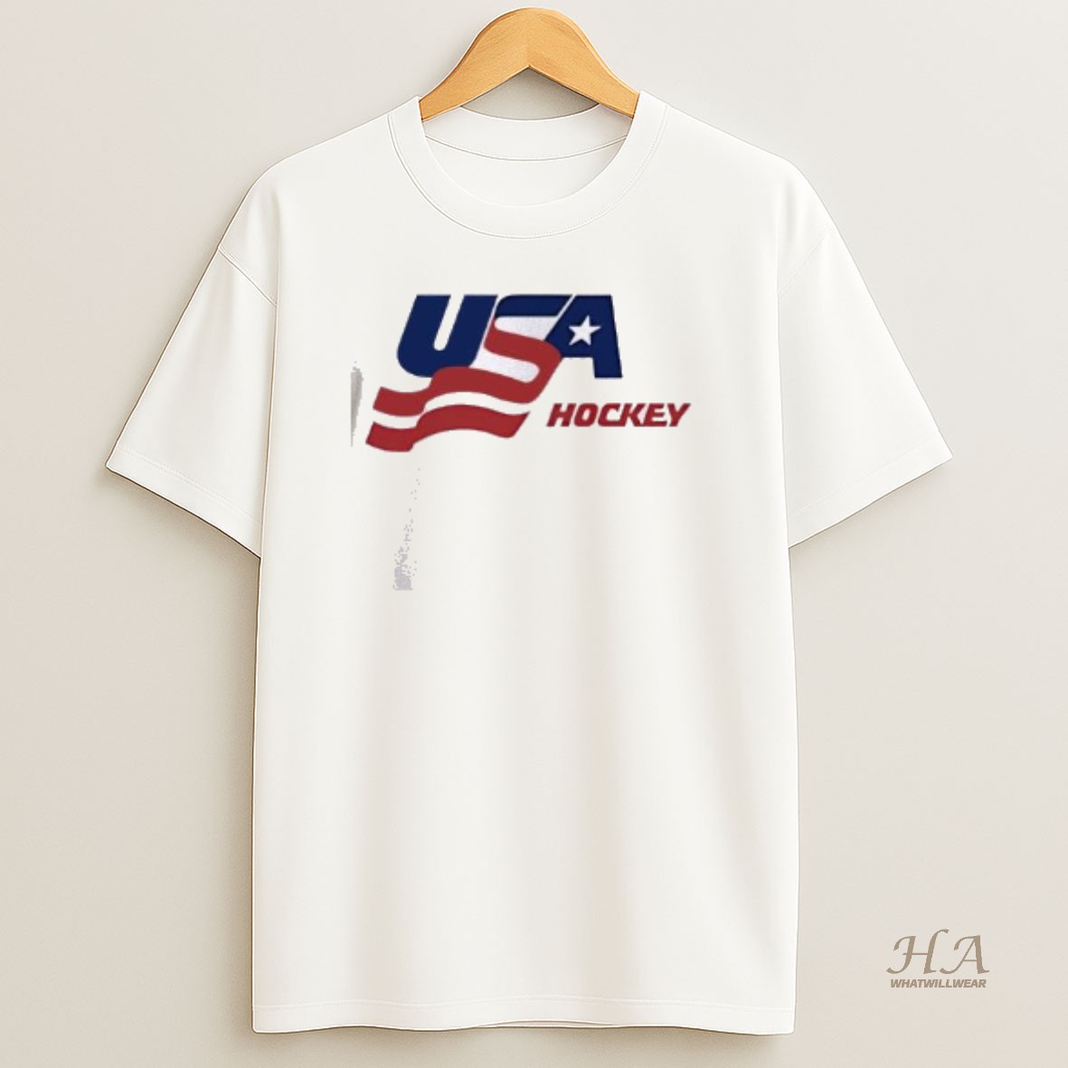 Official Usa Hockey Logo Core Style T Shirt