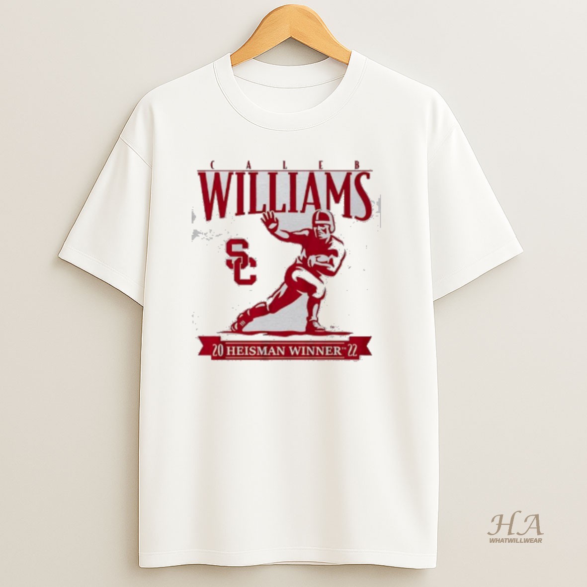 Official Usc Football Caleb Williams Heisman Winner 2022 T Shirt