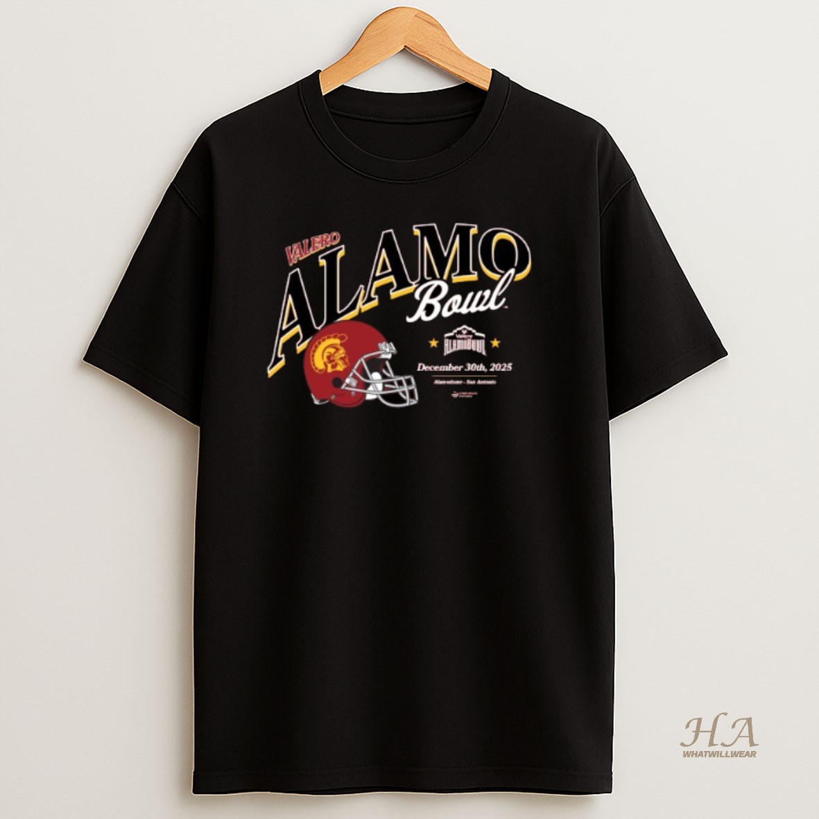 Official Usc Trojans 2025 Valero Alamo Bowl December 30th 2025 Helmet Shirt