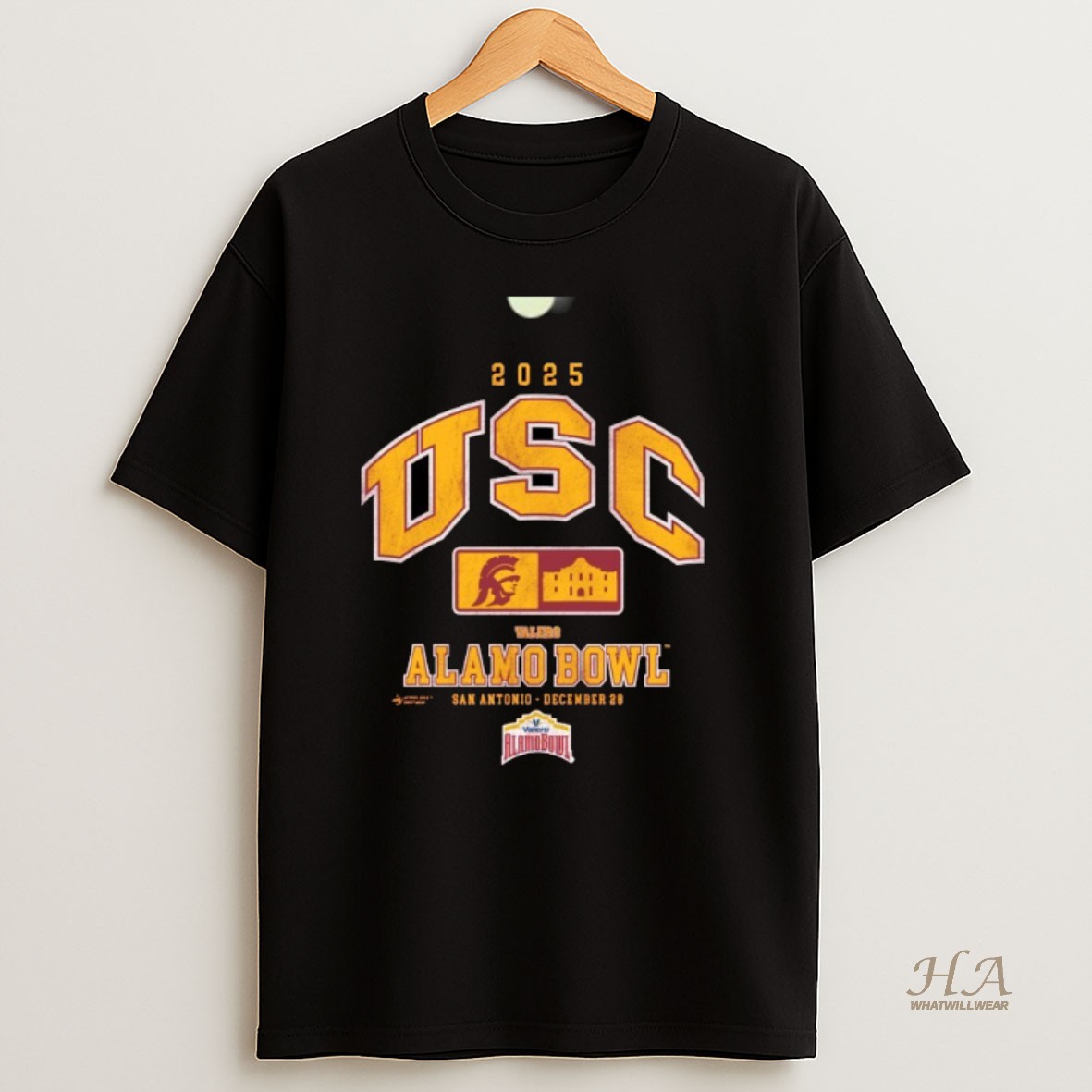 Official Usc Trojans 2025 Valero Alamo Bowl Shirt