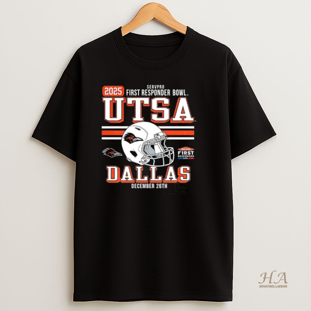 Official Utsa Roadrunners 2025 First Responder Bowl Bound T Shirt