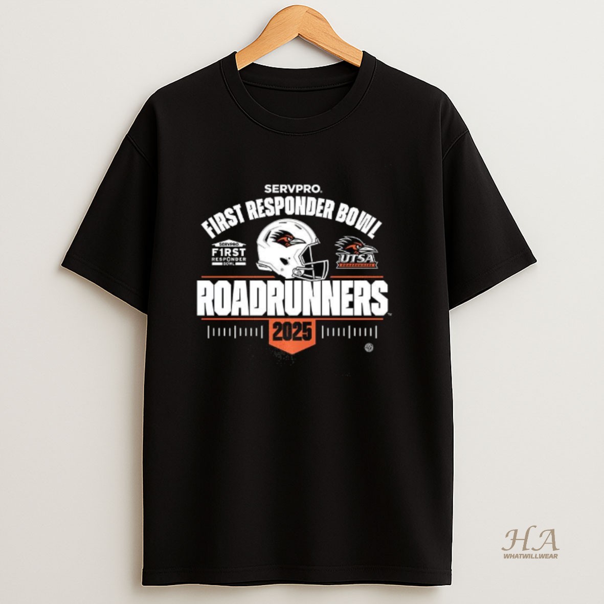 Official Utsa Roadrunners 2025 First Responder Bowl T Shirt