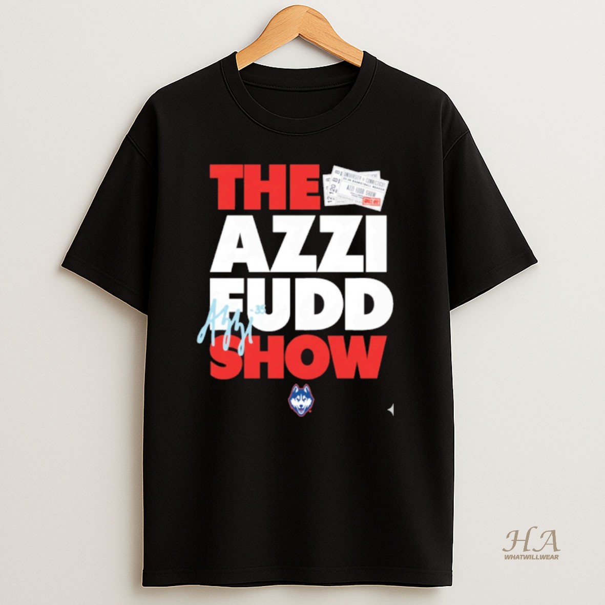 Official Uconn Huskies The Azzi Fudd Show Signature T Shirt