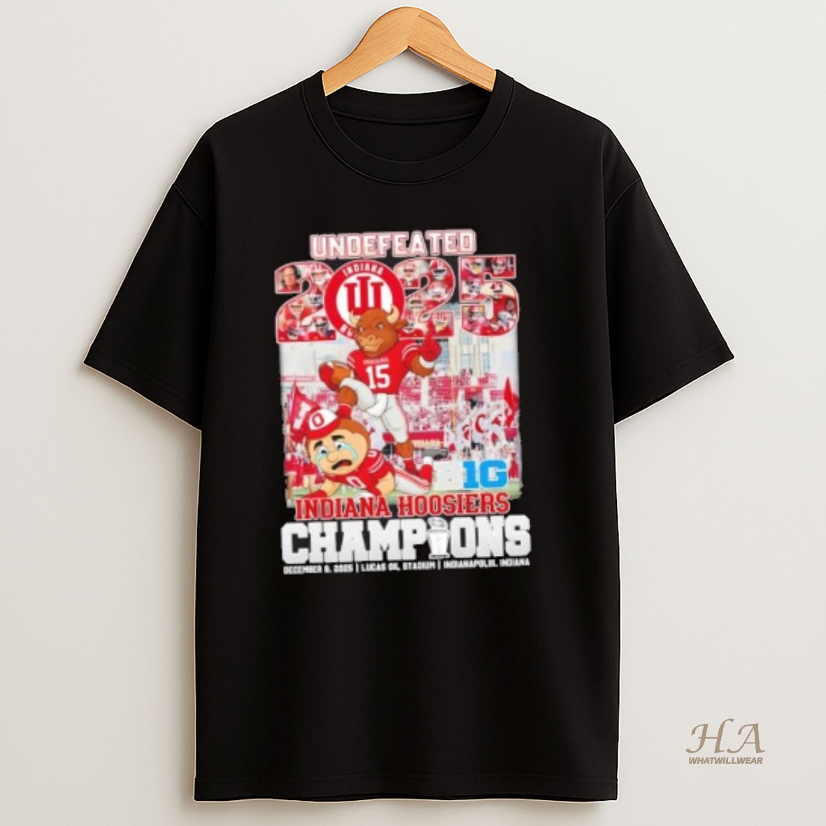 Official Undefeated Indiana Hoosiers Beat Ohio State Buckeyes Champions Lucas Oil Stadium Indianapolis Indiana T Shirt