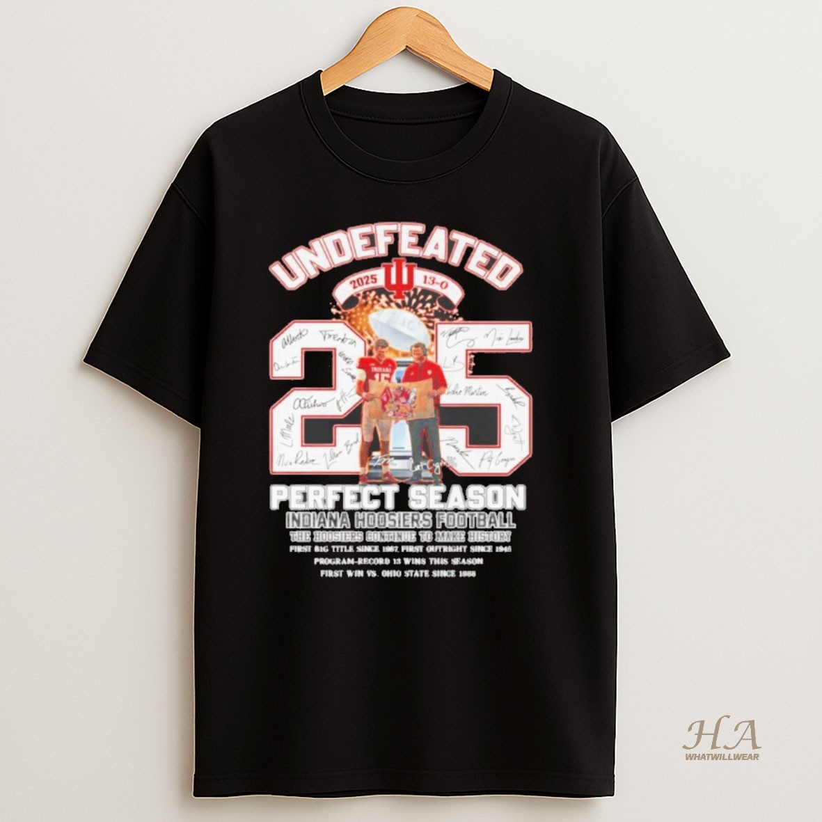 Official Undefeated Indiana Hoosiers Football Perfect Season Champions 2025 2026 Shirt