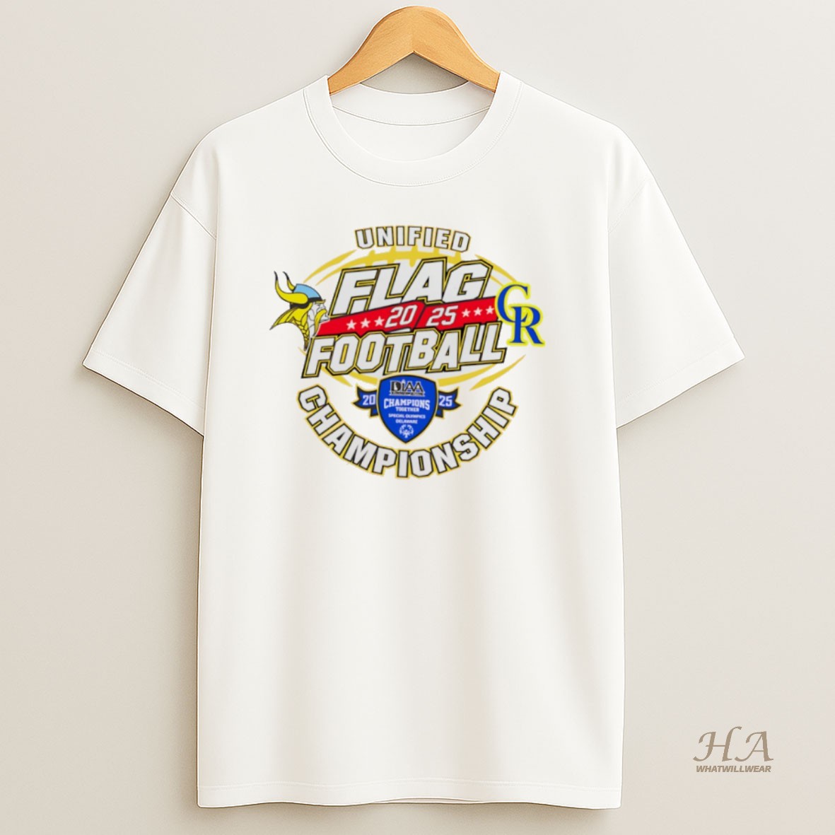 Official Unified Flag 2025 Diaa Football Championship Logo T Shirt