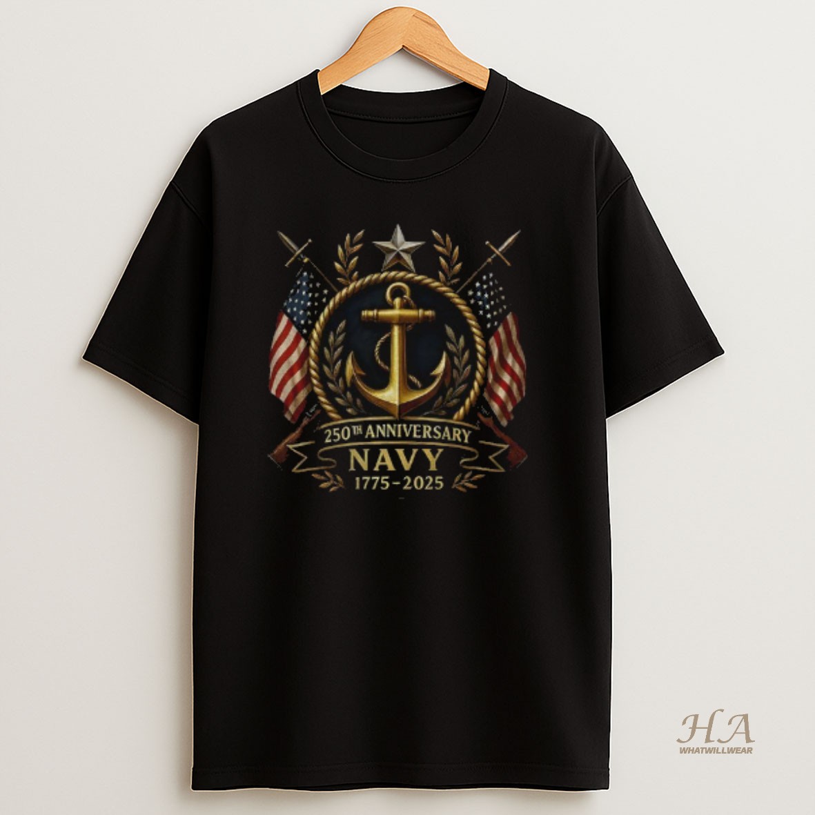 Official United States Navy 250th Anniversary 1775 2025 T Shirt