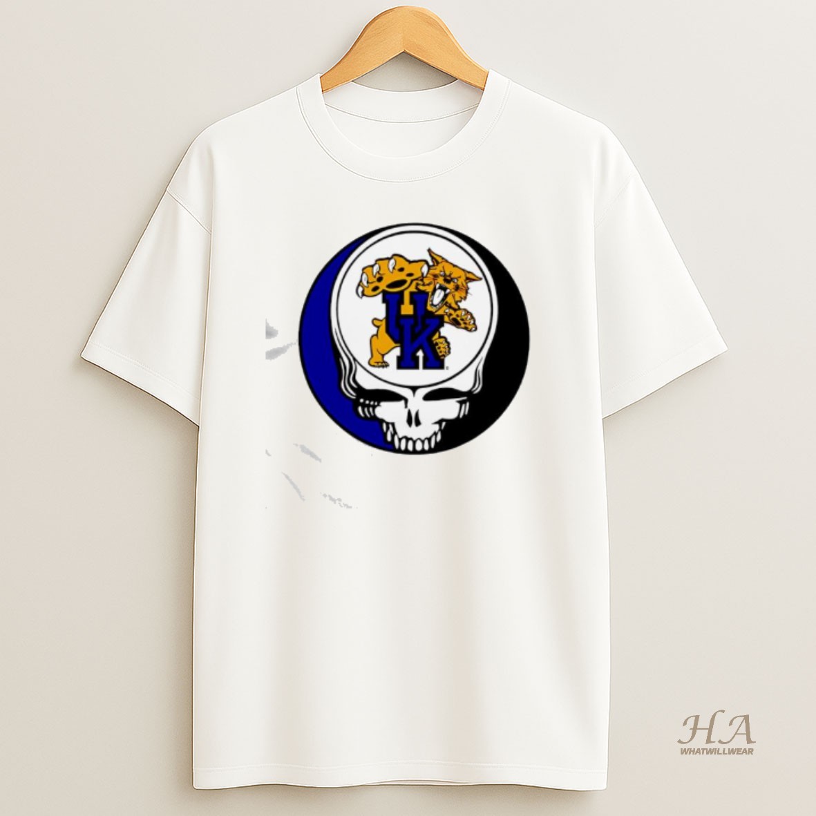 Official University Of Kentucky And The Grateful Dead Logo T Shirt