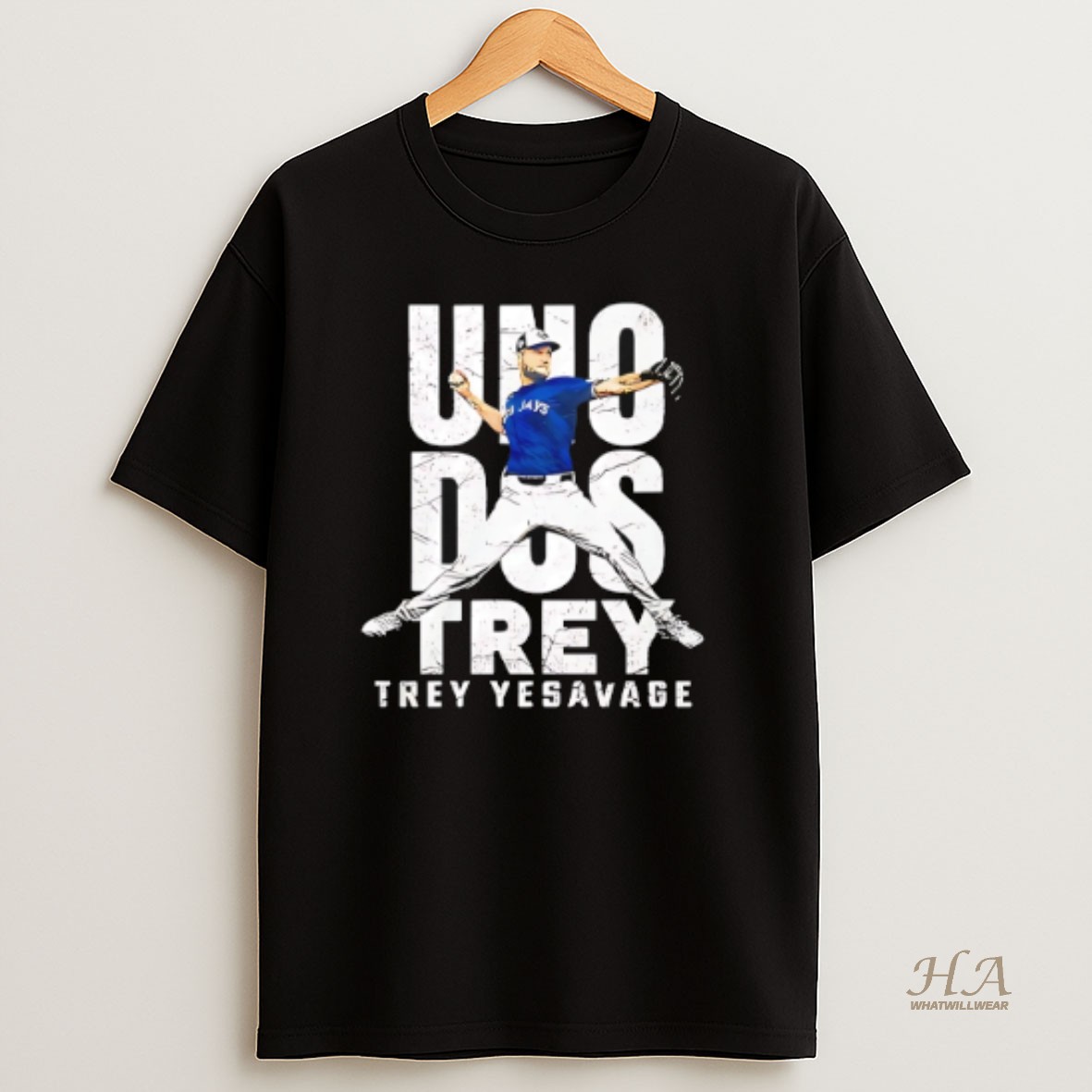 Official Uno Dos Trey Trey Yesavage Toronto Blue Jays T Shirt