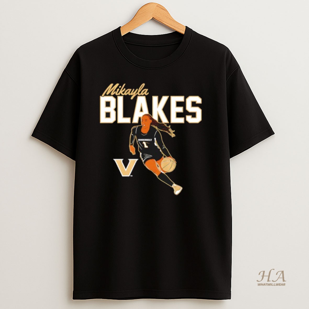 Official Vanderbilt Commodores Basketball Mikayla Blakes Player Pose Shirt
