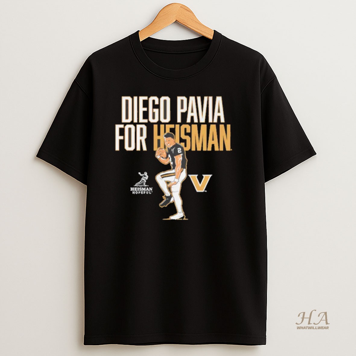 Official Vanderbilt Commodores Nfl Diego Pavia For Heisman Shirt