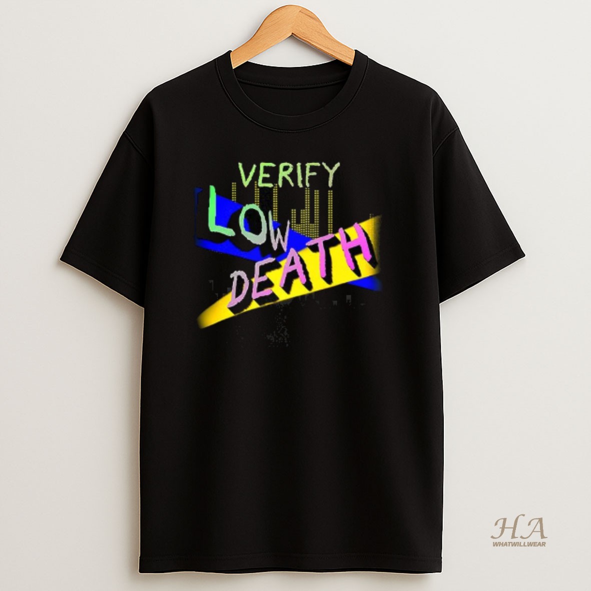 Official Verify Low Death Melody Retro T Shirt