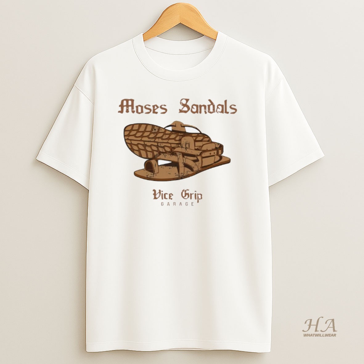 Official Vice Grip Garage Derek Bieri Moses Sandals T Shirt