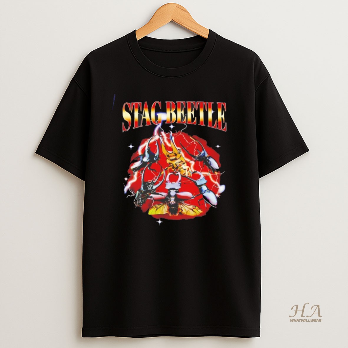 Official Vintage Distressed Stag Beetle Shirt