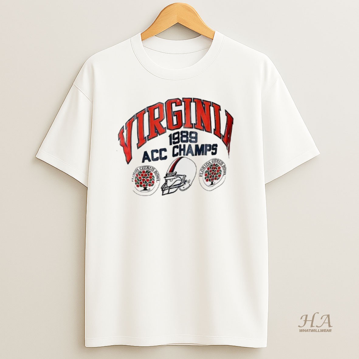 Official Virginia Cavaliers 1989 Acc Champs T Shirt