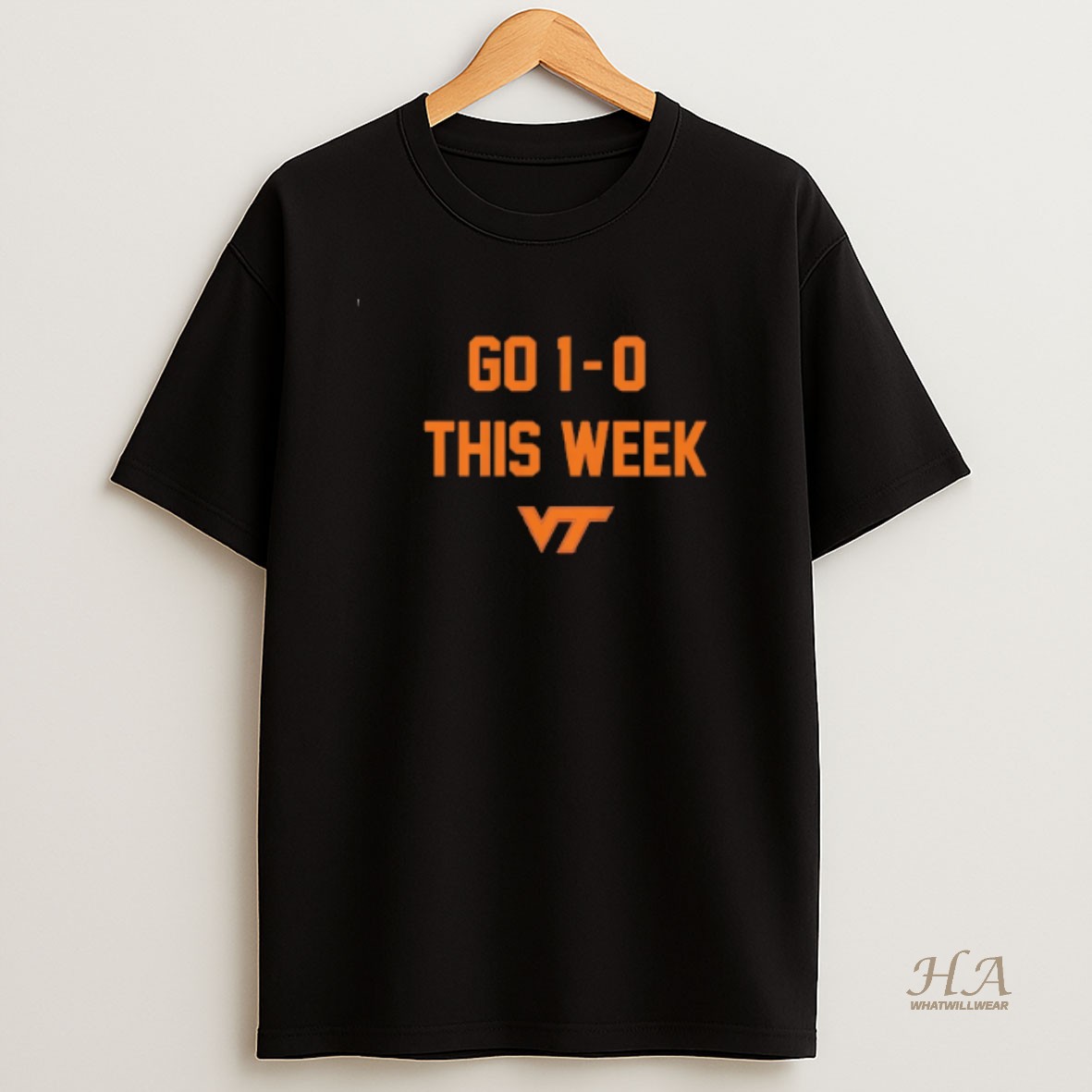 Official Virginia Tech Hokies Go 1 0 This Week T Shirt