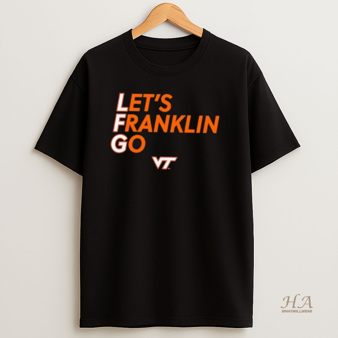 Official Virginia Tech Hokies Football Lets Franklin Go T Shirt