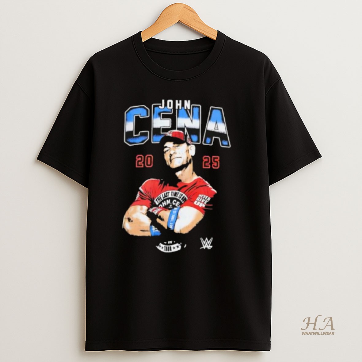 Official Wwe John Cena 2025 Farewell Tour Relaxed Graphic T Shirt