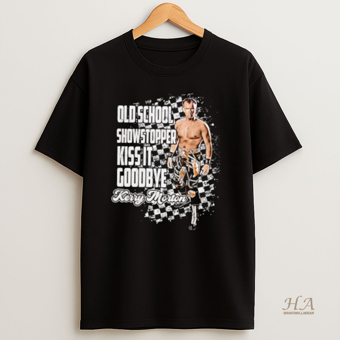 Official Wwe Kerry Morton Old School Showstopper It Goodbye T Shirt