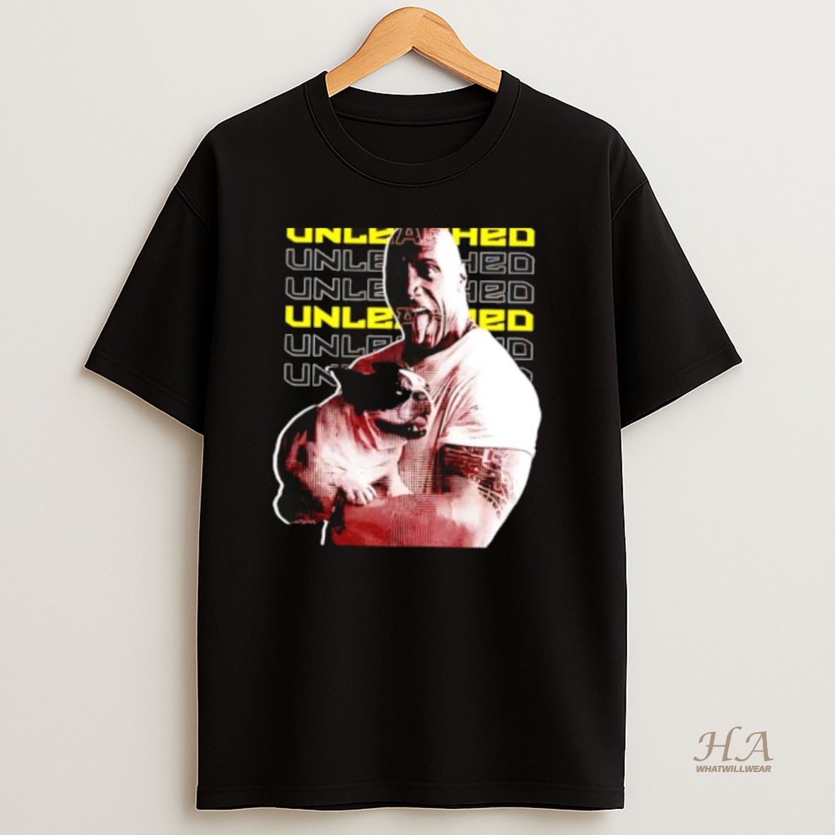 Official Wwe Rock Johnson Unleashed 90s T Shirt
