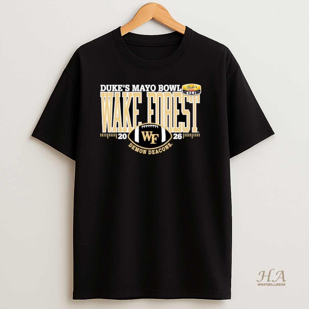 Official Wake Forest Demon Deacons Football 2026 Dukes Mayo Bowl Bound Christmas Shirt