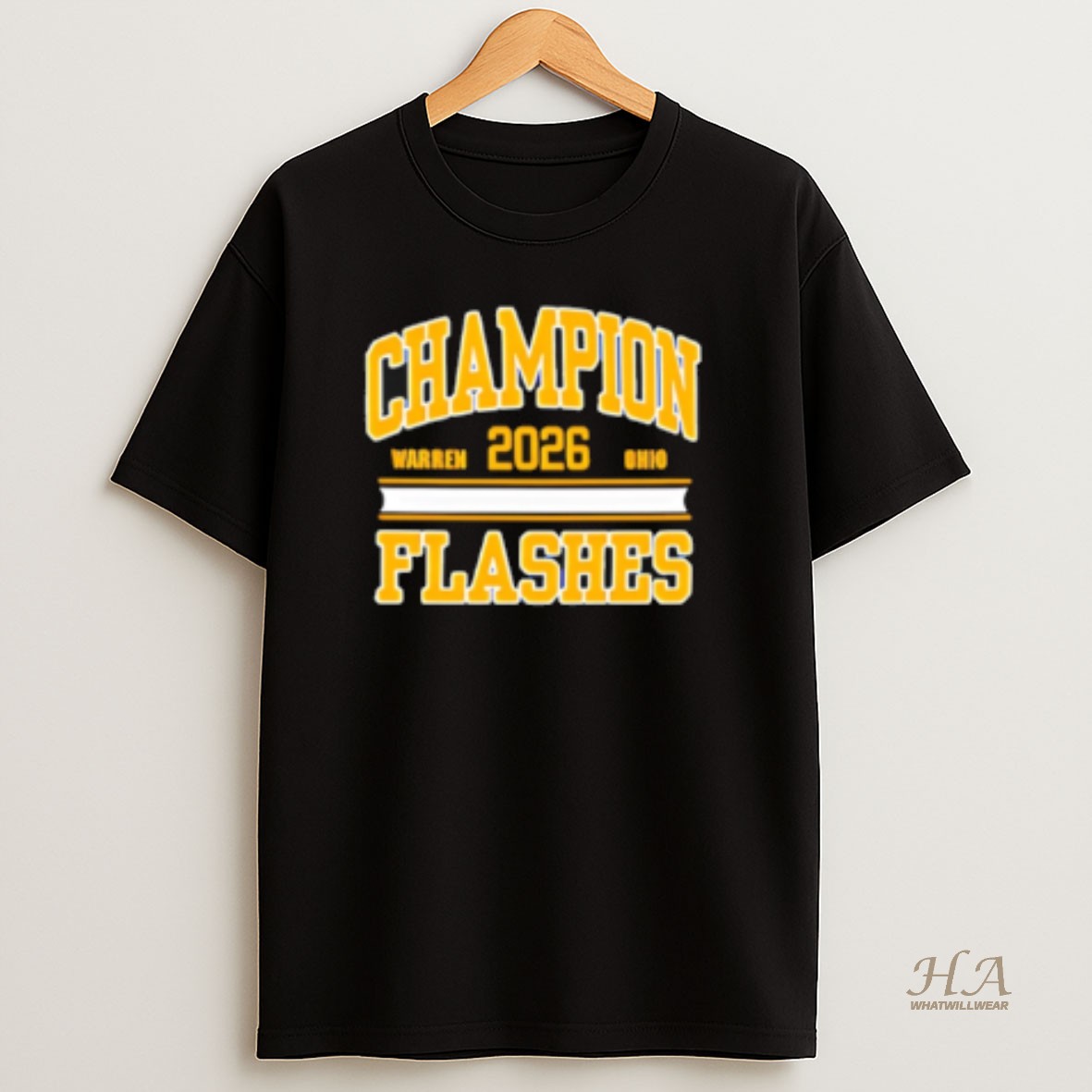 Official Warren Ohio 2026 Champion Flashes T Shirt