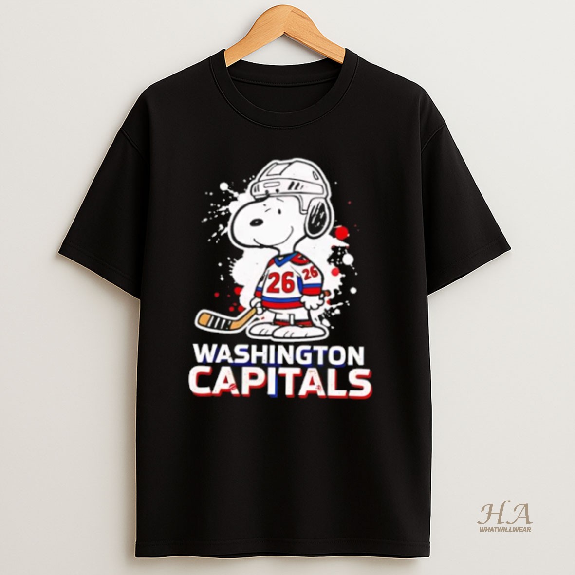 Official Washington Capitals Snoopy Peanuts 2026 T Shirt