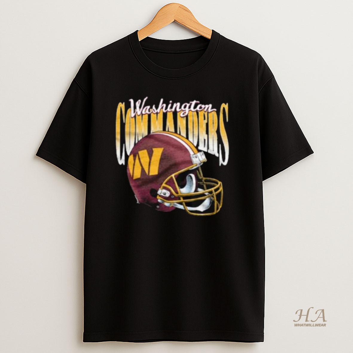 Official Washington Commanders Gradient Helmet Long Sleve Shirt