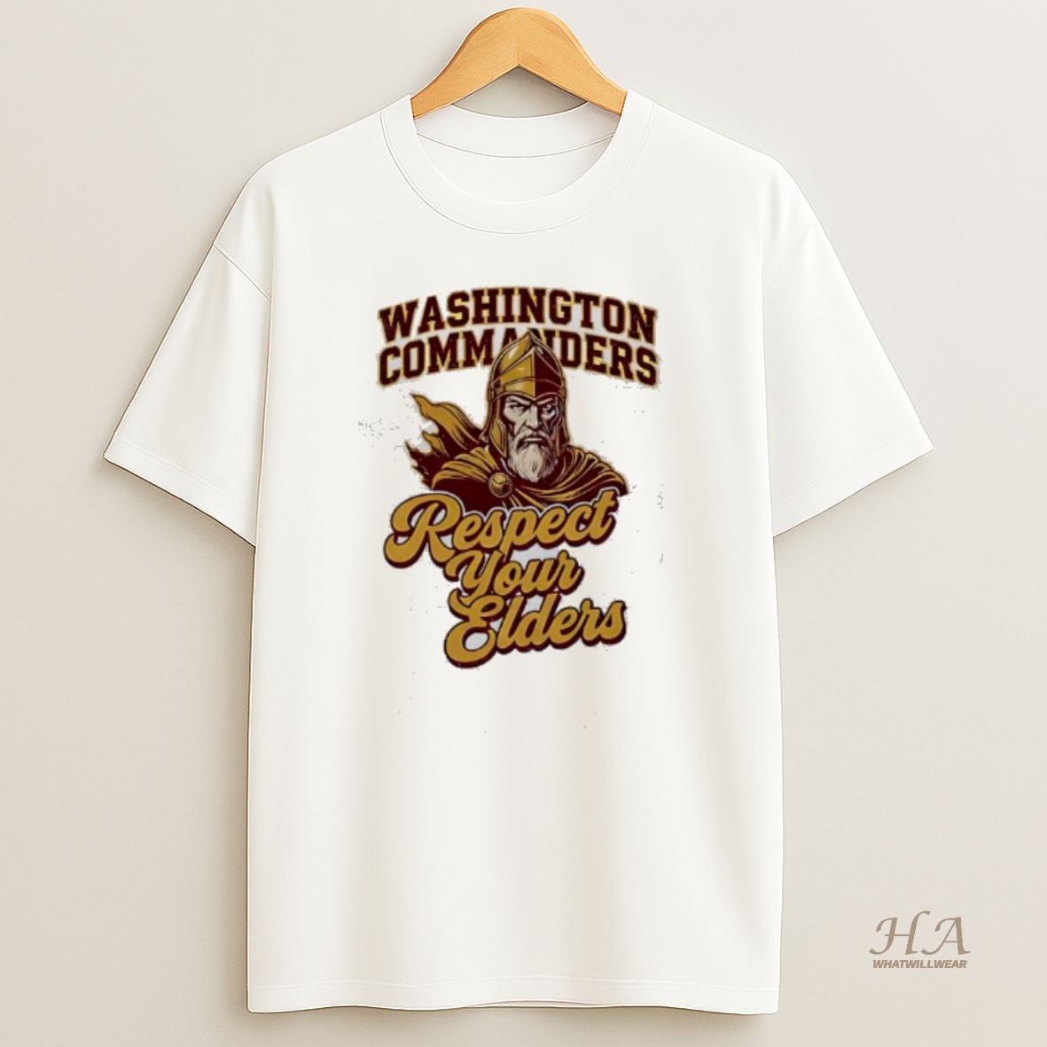 Official Washington Commanders Respect Your Elders T Shirt